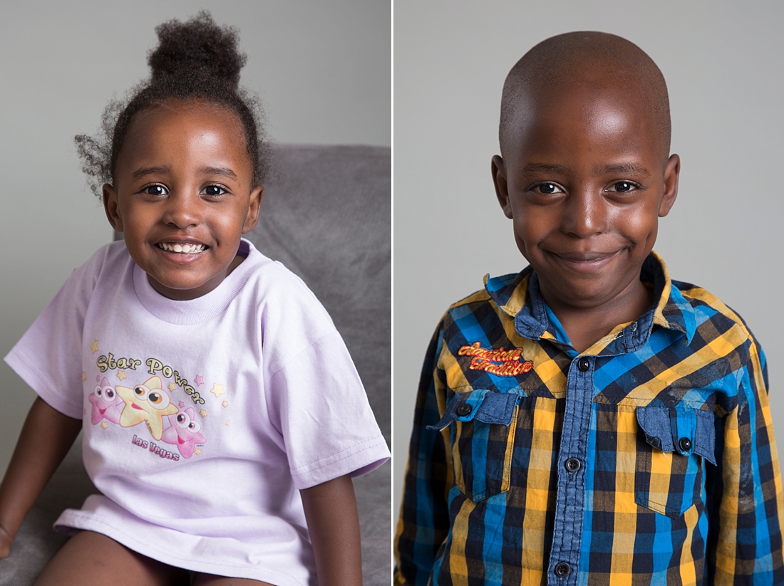 Lea (4 years old), Amos (6 years old)