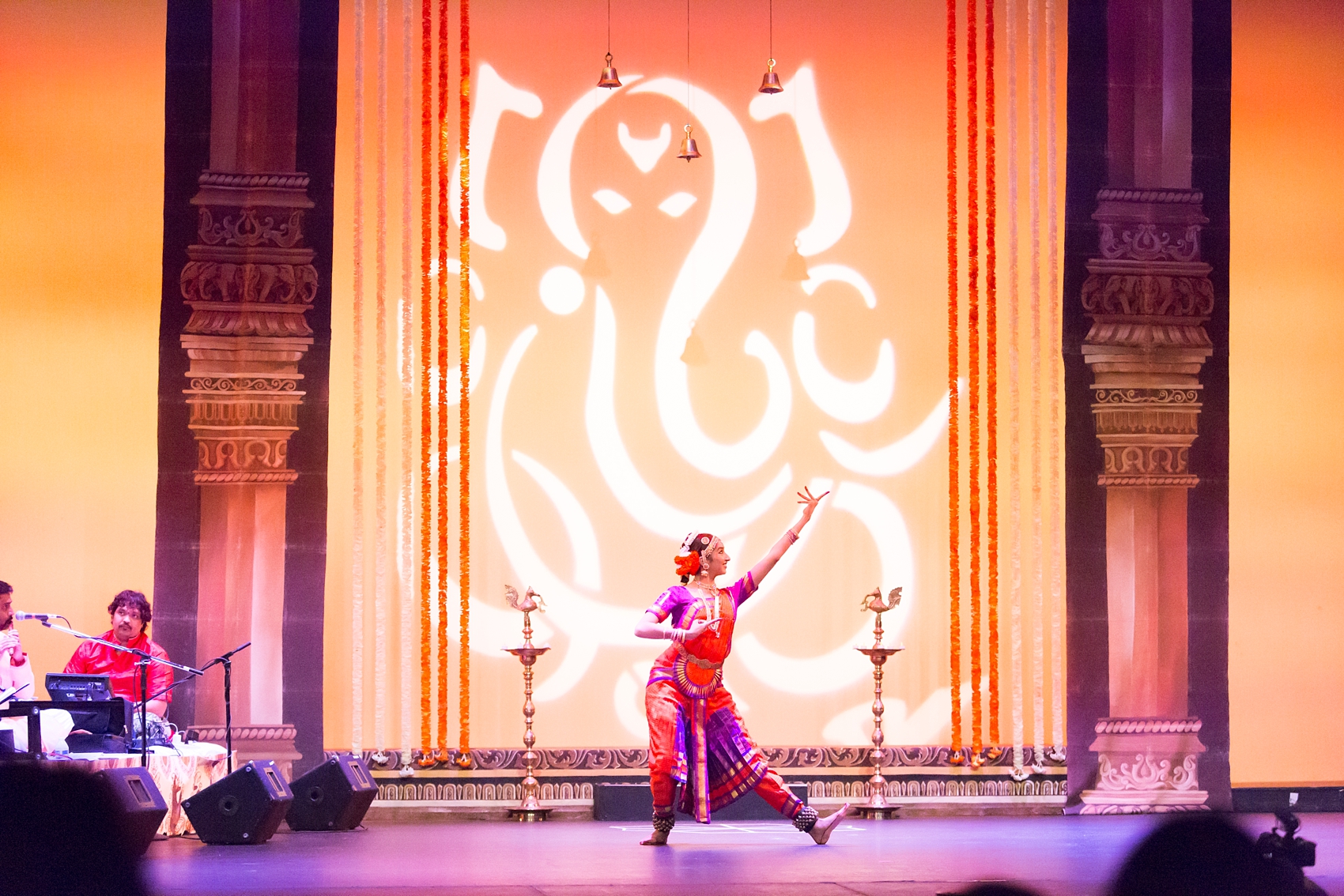 The first dance was performed in honor of the god Ganesha.